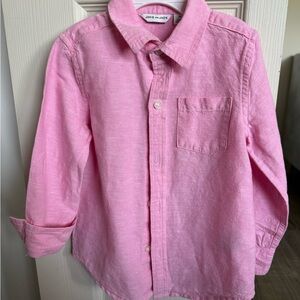Janie and Jack Light Pink Collared Shirt